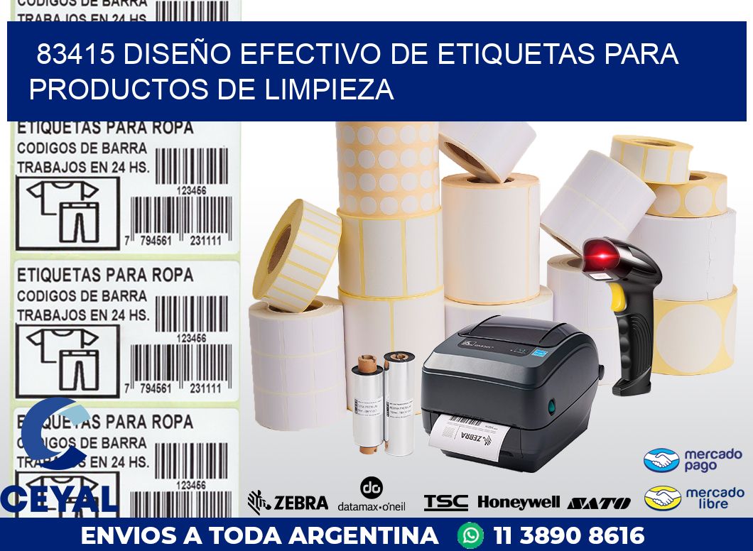 83415 DISEÑO EFECTIVO DE ETIQUETAS PARA PRODUCTOS DE LIMPIEZA