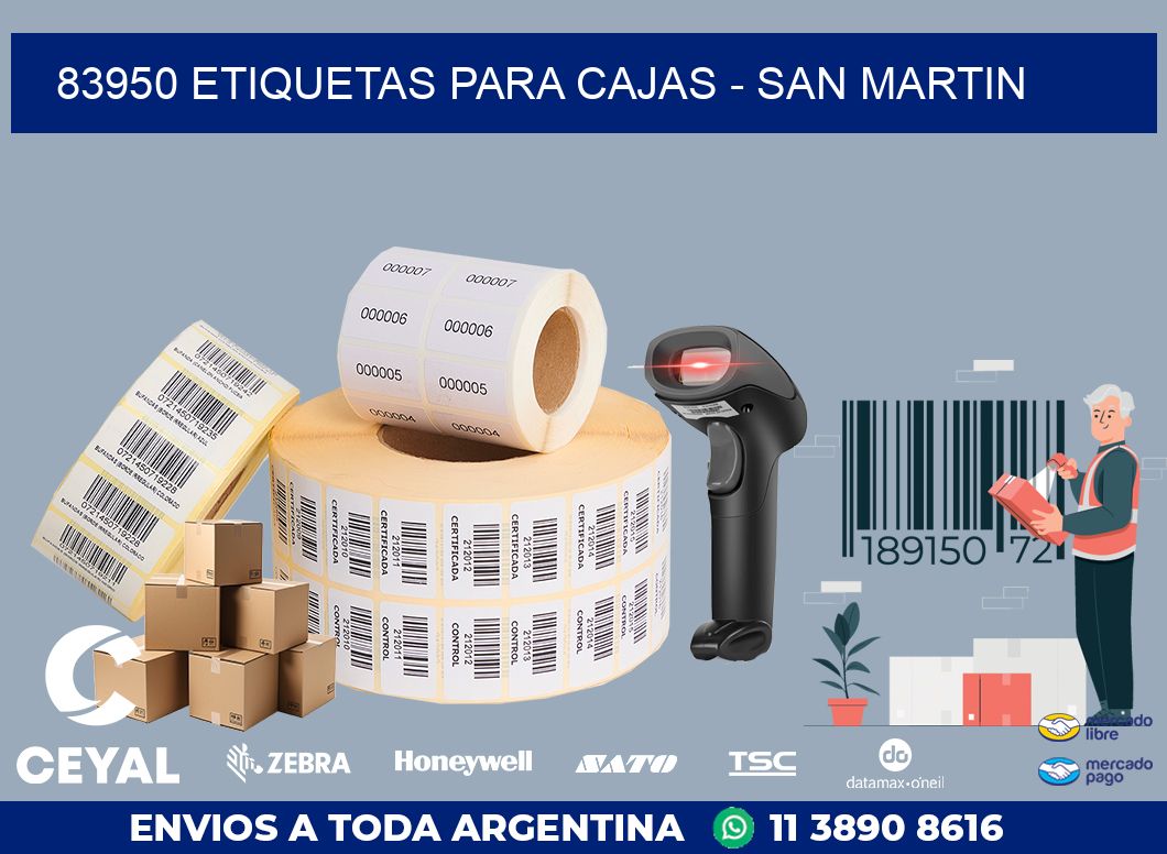 83950 ETIQUETAS PARA CAJAS - SAN MARTIN