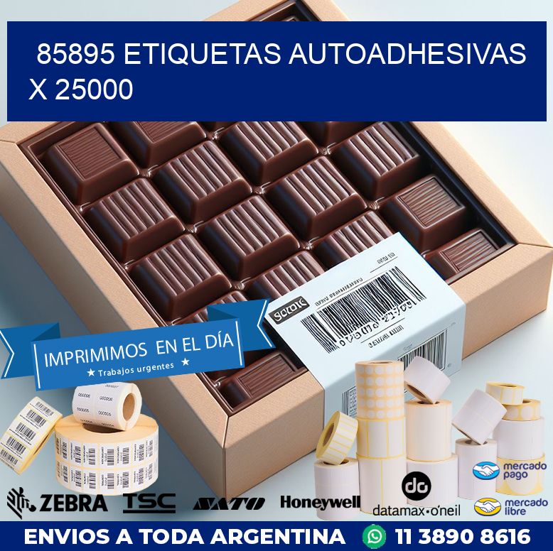 85895 ETIQUETAS AUTOADHESIVAS X 25000
