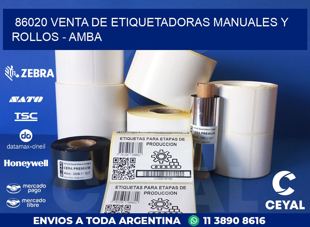 86020 VENTA DE ETIQUETADORAS MANUALES Y ROLLOS – AMBA