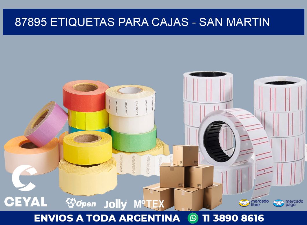 87895 ETIQUETAS PARA CAJAS – SAN MARTIN