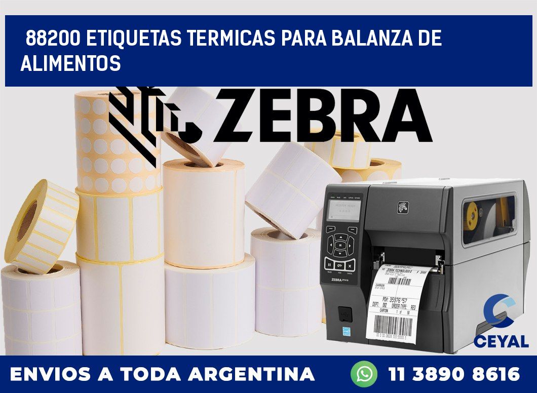 88200 ETIQUETAS TERMICAS PARA BALANZA DE ALIMENTOS