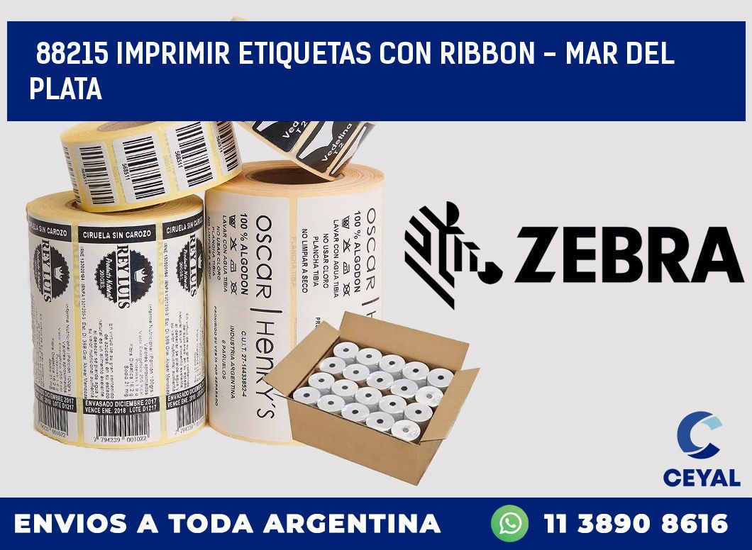 88215 IMPRIMIR ETIQUETAS CON RIBBON - MAR DEL PLATA