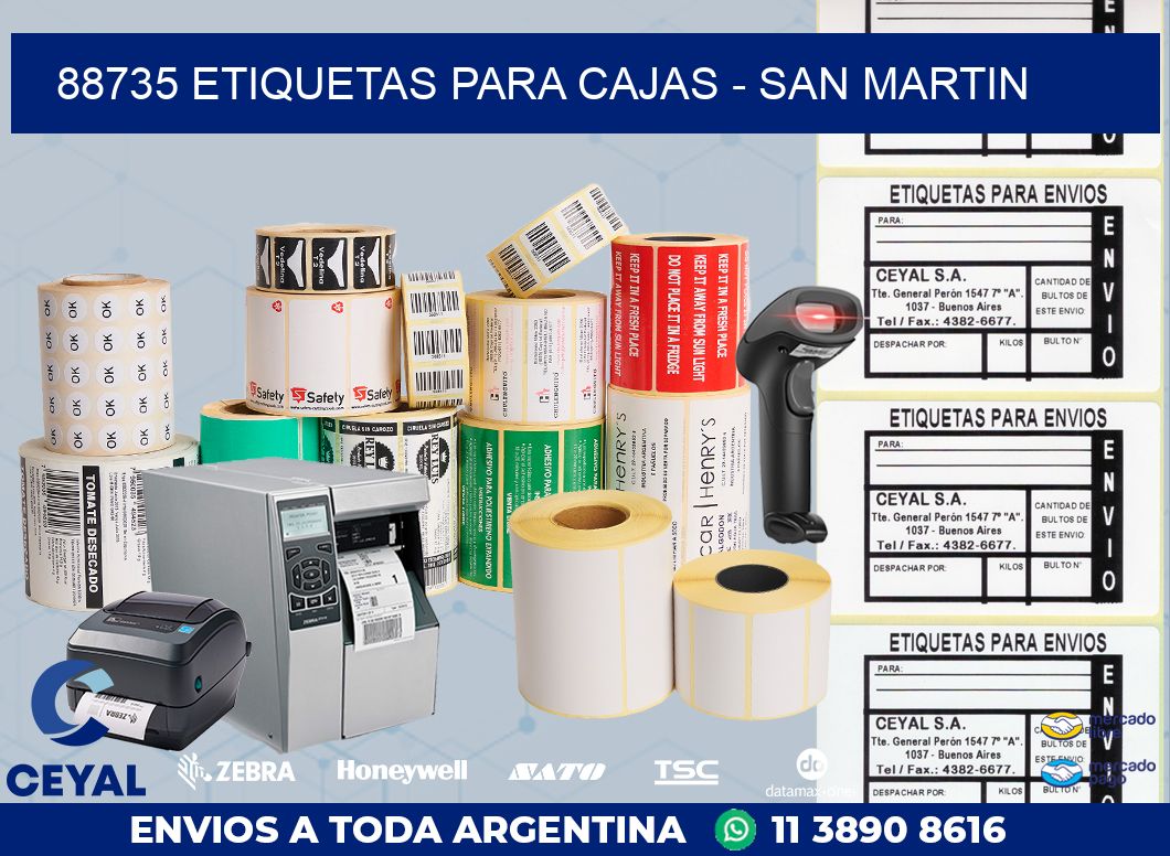 88735 ETIQUETAS PARA CAJAS – SAN MARTIN