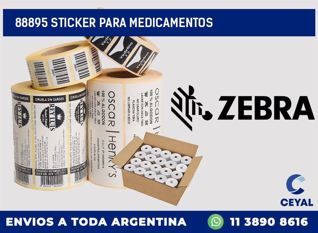 88895 STICKER PARA MEDICAMENTOS