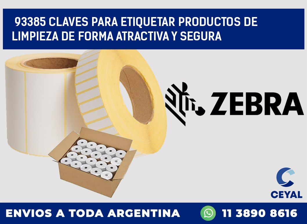 93385 CLAVES PARA ETIQUETAR PRODUCTOS DE LIMPIEZA DE FORMA ATRACTIVA Y SEGURA