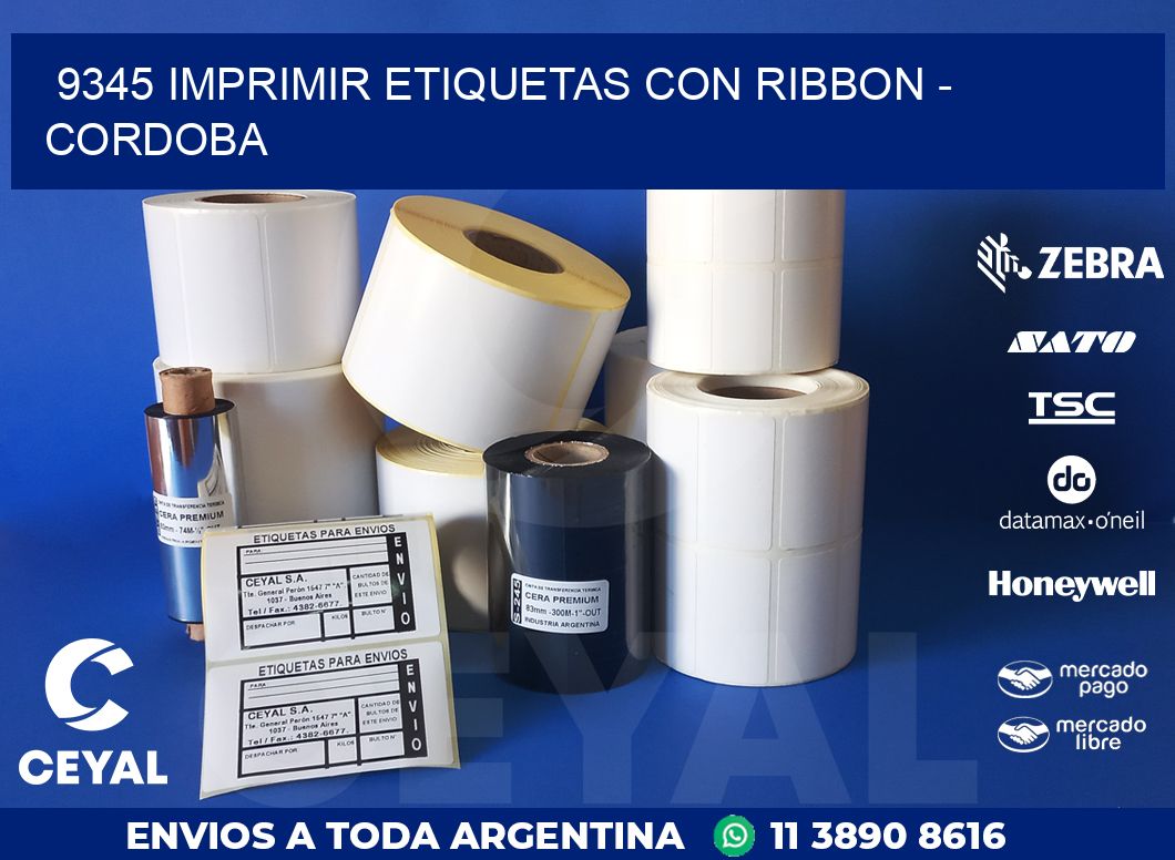 9345 IMPRIMIR ETIQUETAS CON RIBBON – CORDOBA