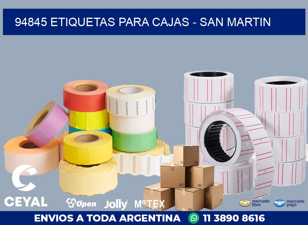 94845 ETIQUETAS PARA CAJAS - SAN MARTIN