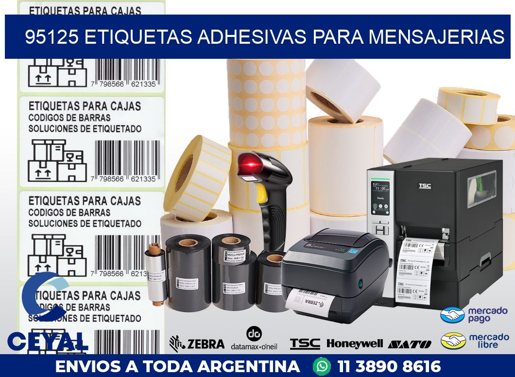 95125 ETIQUETAS ADHESIVAS PARA MENSAJERIAS