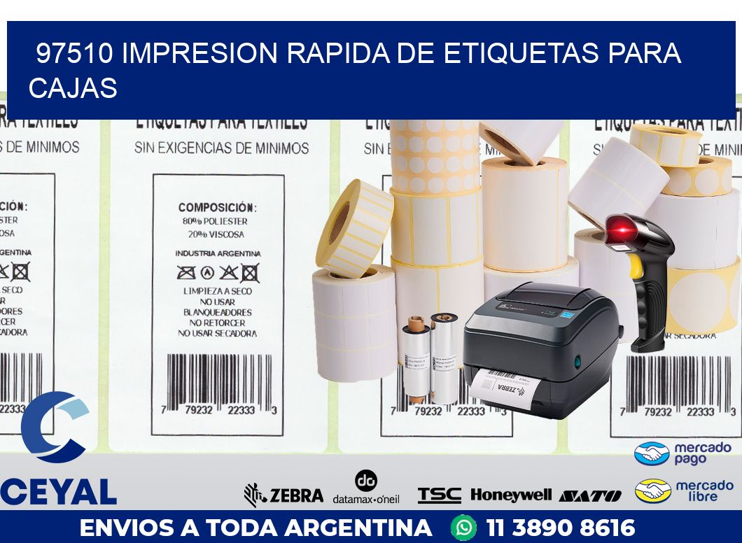 97510 IMPRESION RAPIDA DE ETIQUETAS PARA CAJAS