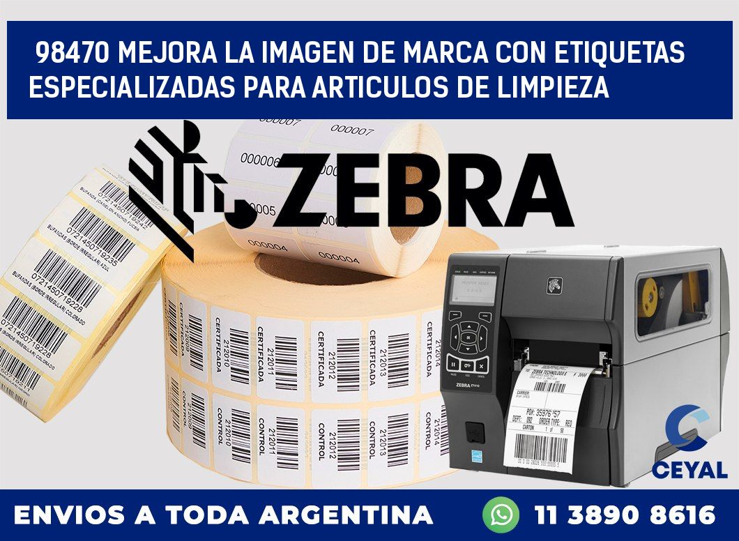 98470 MEJORA LA IMAGEN DE MARCA CON ETIQUETAS ESPECIALIZADAS PARA ARTICULOS DE LIMPIEZA