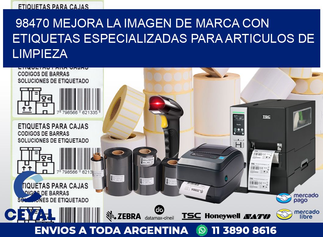 98470 MEJORA LA IMAGEN DE MARCA CON ETIQUETAS ESPECIALIZADAS PARA ARTICULOS DE LIMPIEZA