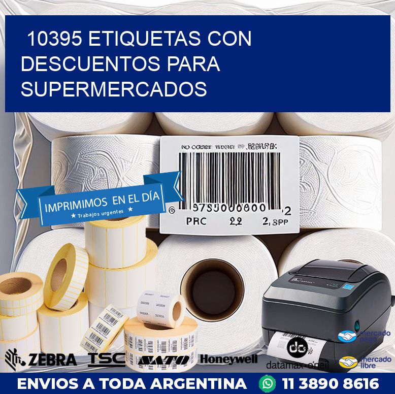 10395 ETIQUETAS CON DESCUENTOS PARA SUPERMERCADOS
