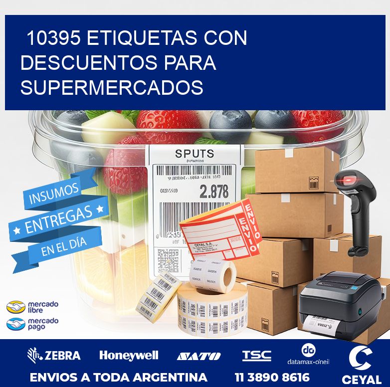 10395 ETIQUETAS CON DESCUENTOS PARA SUPERMERCADOS