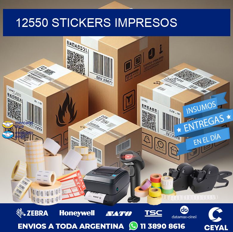 12550 STICKERS IMPRESOS