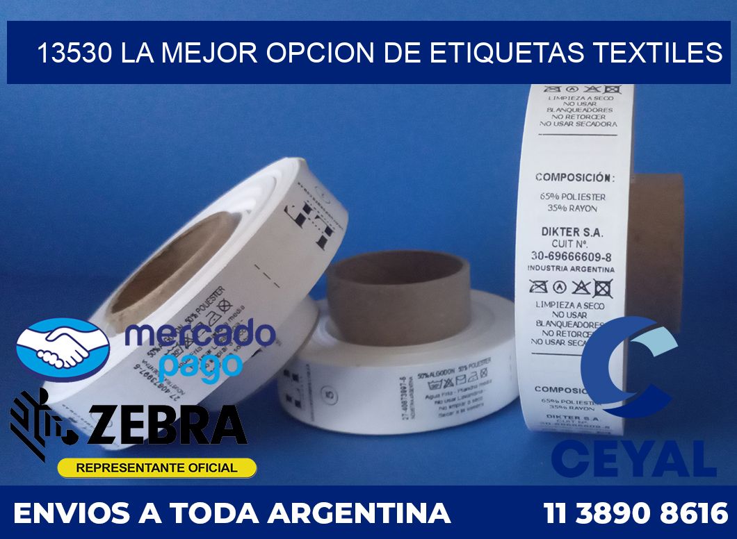 13530 LA MEJOR OPCION DE ETIQUETAS TEXTILES