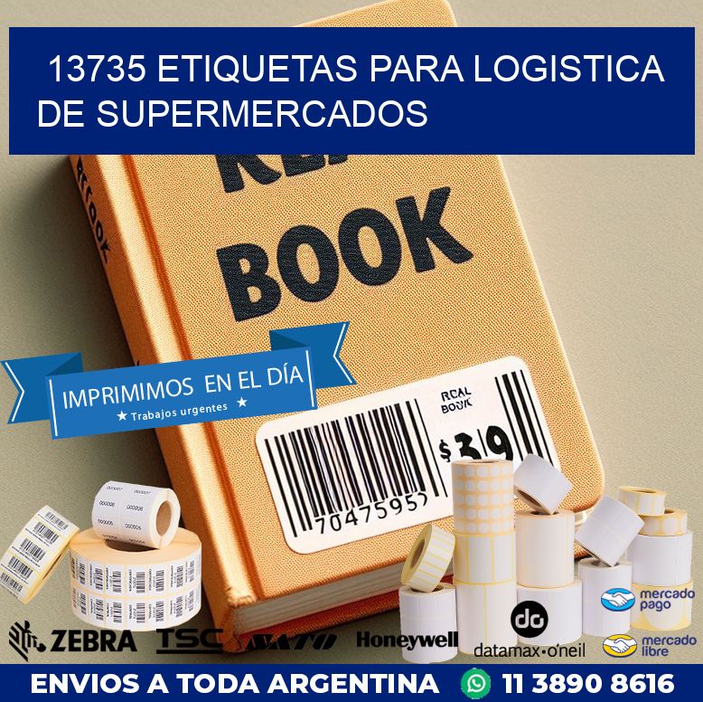 13735 ETIQUETAS PARA LOGISTICA DE SUPERMERCADOS