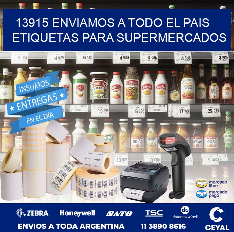 13915 ENVIAMOS A TODO EL PAIS ETIQUETAS PARA SUPERMERCADOS