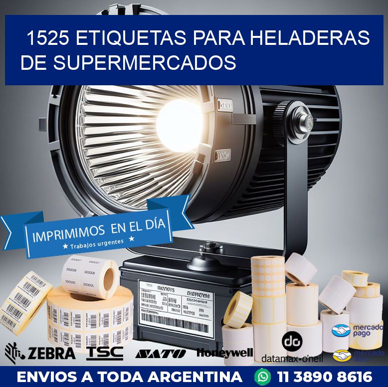 1525 ETIQUETAS PARA HELADERAS DE SUPERMERCADOS