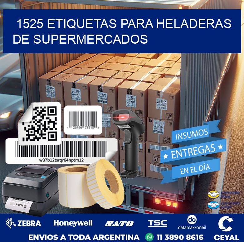 1525 ETIQUETAS PARA HELADERAS DE SUPERMERCADOS