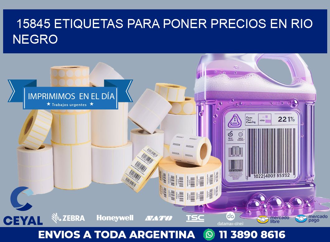 15845 ETIQUETAS PARA PONER PRECIOS EN RIO NEGRO