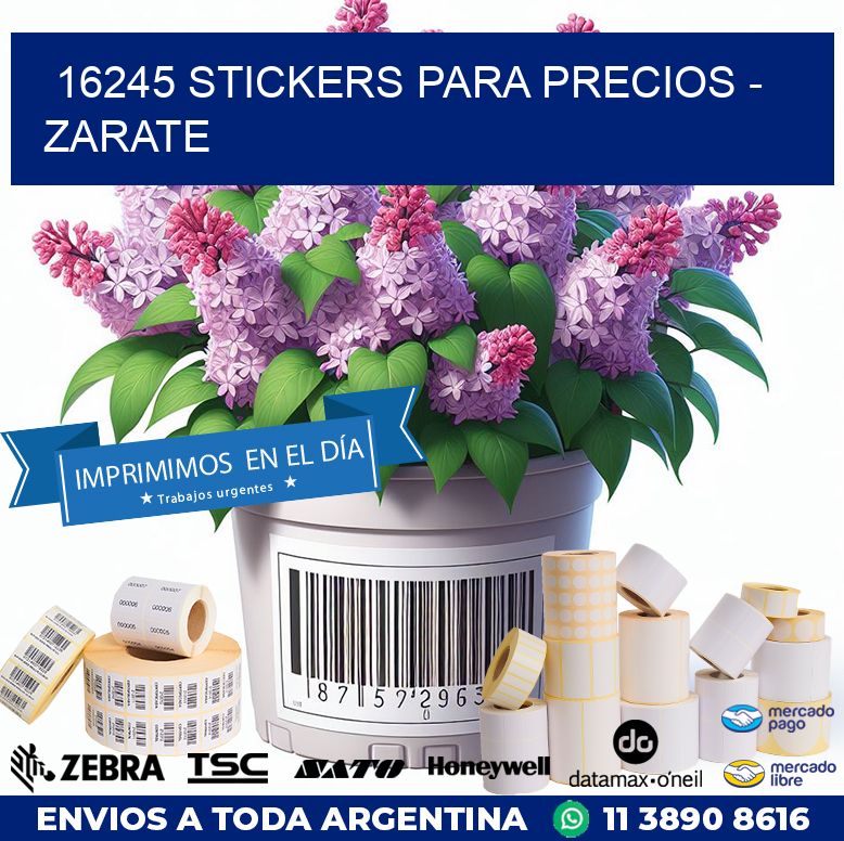 16245 STICKERS PARA PRECIOS – ZARATE