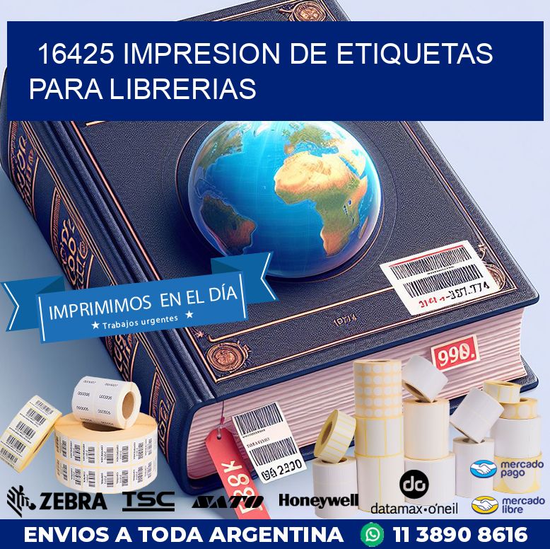 16425 IMPRESION DE ETIQUETAS PARA LIBRERIAS