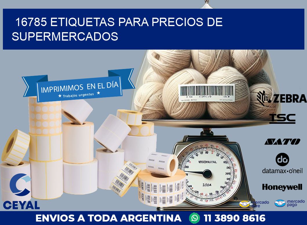 16785 ETIQUETAS PARA PRECIOS DE SUPERMERCADOS