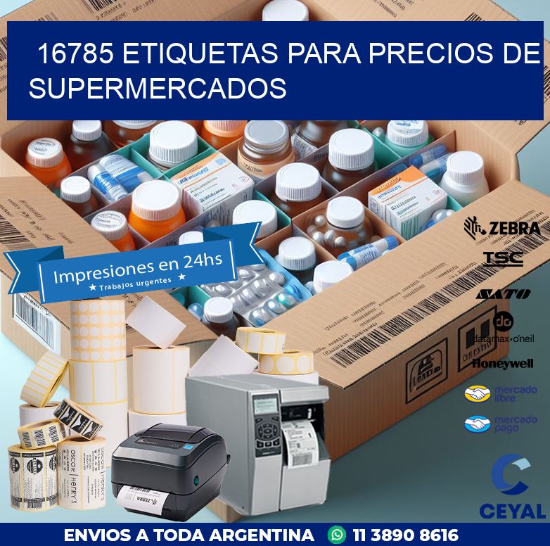 16785 ETIQUETAS PARA PRECIOS DE SUPERMERCADOS