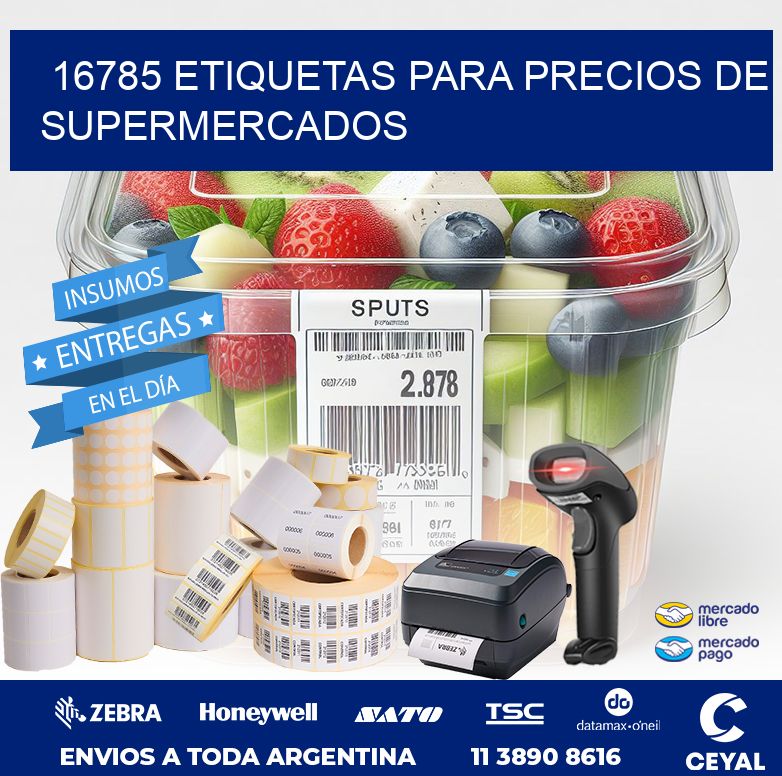 16785 ETIQUETAS PARA PRECIOS DE SUPERMERCADOS