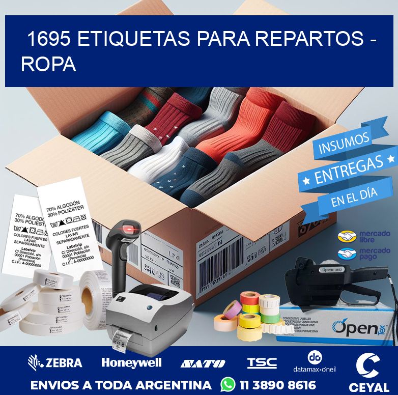 1695 ETIQUETAS PARA REPARTOS – ROPA
