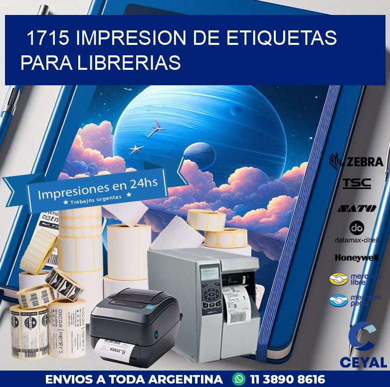 1715 IMPRESION DE ETIQUETAS PARA LIBRERIAS