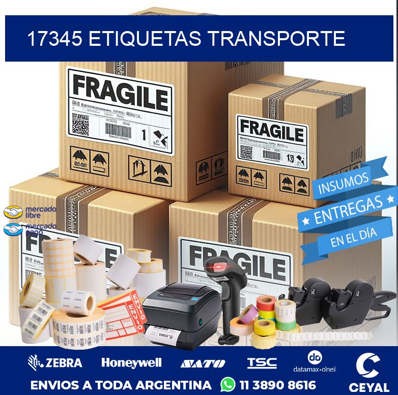 17345 ETIQUETAS TRANSPORTE