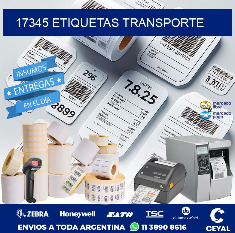 17345 ETIQUETAS TRANSPORTE