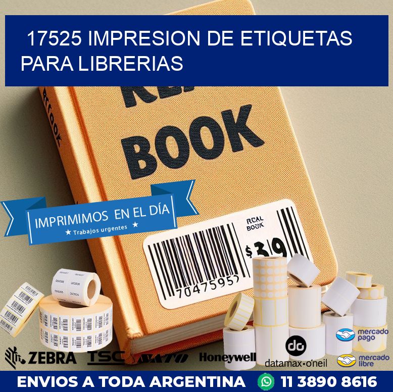 17525 IMPRESION DE ETIQUETAS PARA LIBRERIAS