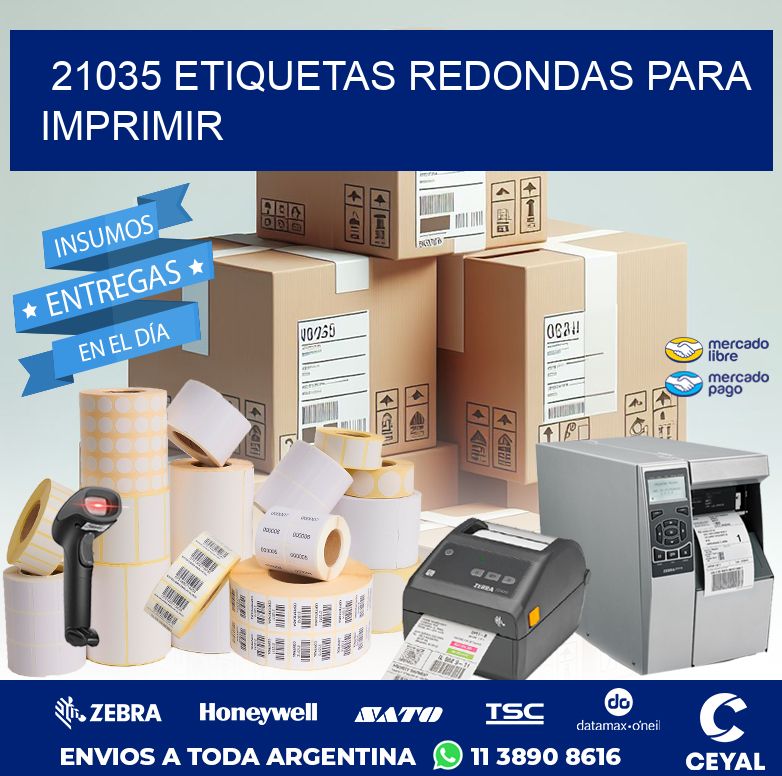 21035 ETIQUETAS REDONDAS PARA IMPRIMIR