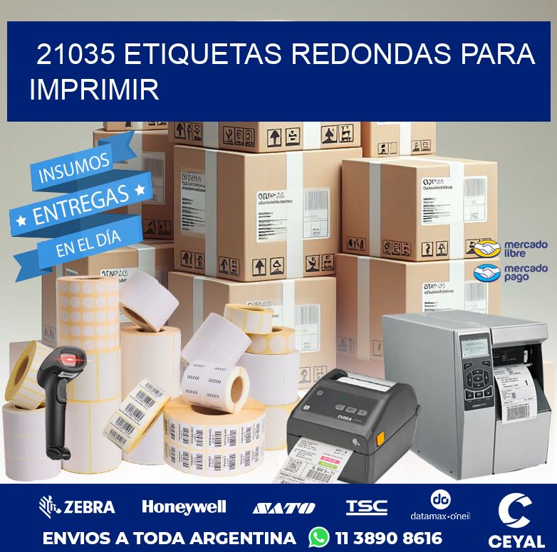 21035 ETIQUETAS REDONDAS PARA IMPRIMIR