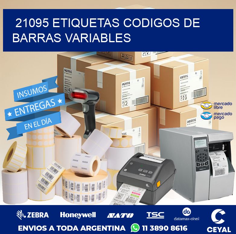 21095 ETIQUETAS CODIGOS DE BARRAS VARIABLES