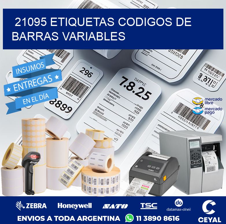 21095 ETIQUETAS CODIGOS DE BARRAS VARIABLES