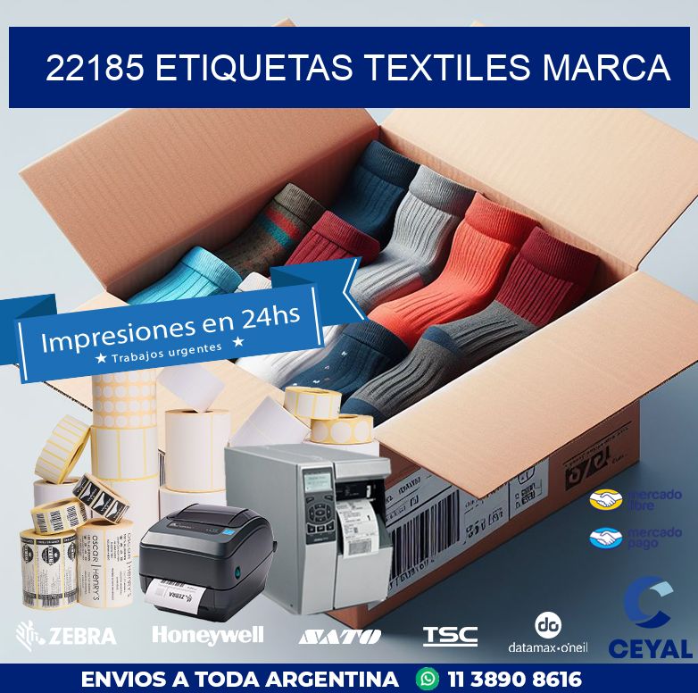 22185 ETIQUETAS TEXTILES MARCA