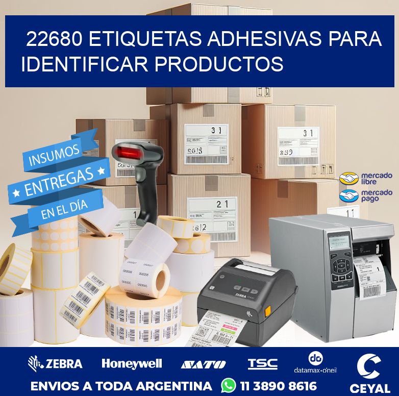 22680 ETIQUETAS ADHESIVAS PARA IDENTIFICAR PRODUCTOS