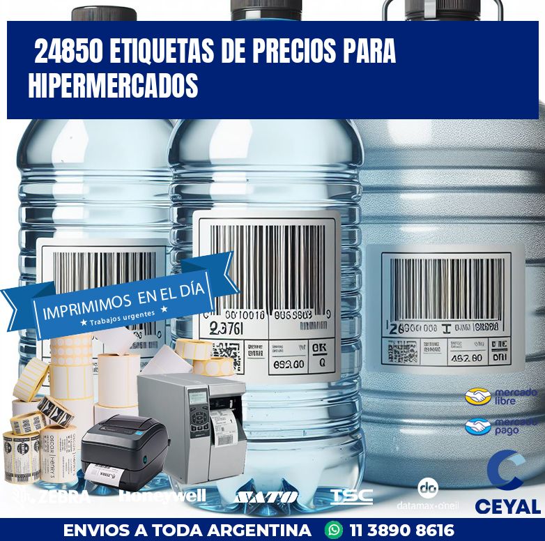 24850 ETIQUETAS DE PRECIOS PARA HIPERMERCADOS