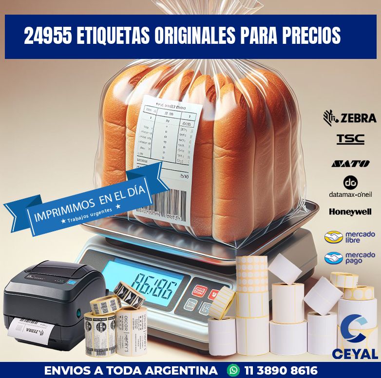 24955 ETIQUETAS ORIGINALES PARA PRECIOS