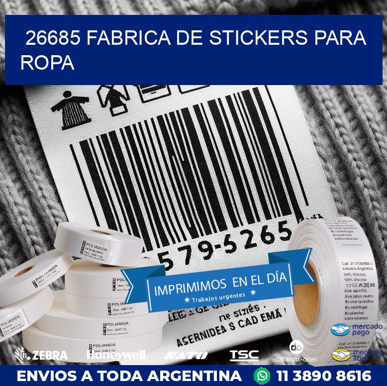 26685 FABRICA DE STICKERS PARA ROPA