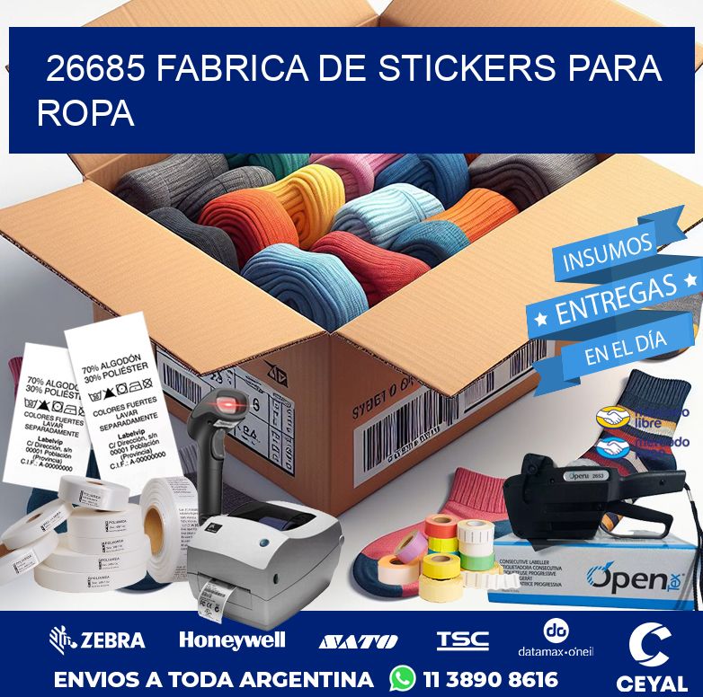 26685 FABRICA DE STICKERS PARA ROPA