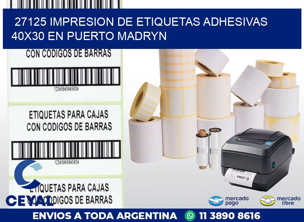 27125 IMPRESION DE ETIQUETAS ADHESIVAS 40X30 EN PUERTO MADRYN