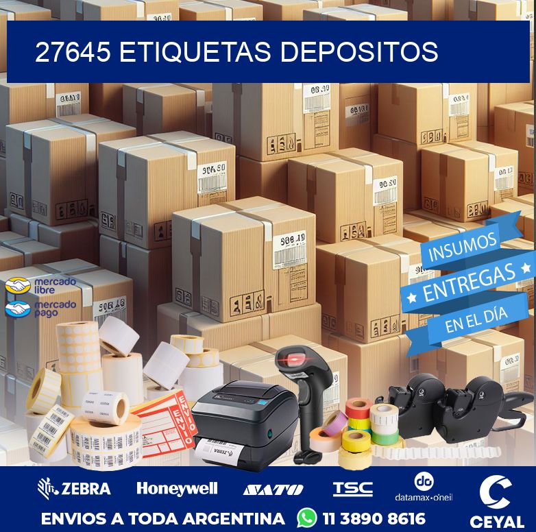 27645 ETIQUETAS DEPOSITOS