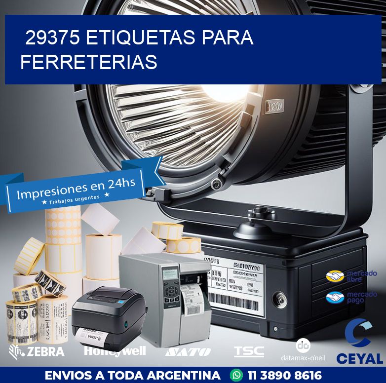 29375 ETIQUETAS PARA FERRETERIAS