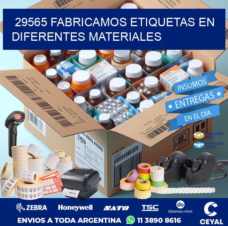 29565 FABRICAMOS ETIQUETAS EN DIFERENTES MATERIALES