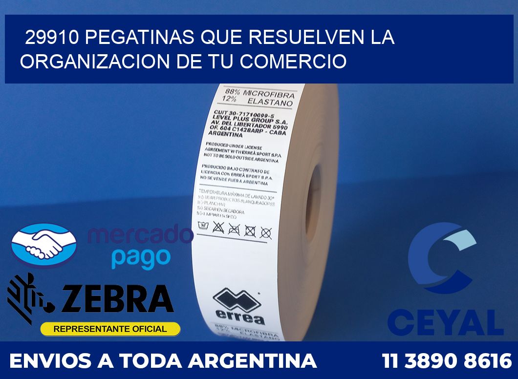 29910 PEGATINAS QUE RESUELVEN LA ORGANIZACION DE TU COMERCIO
